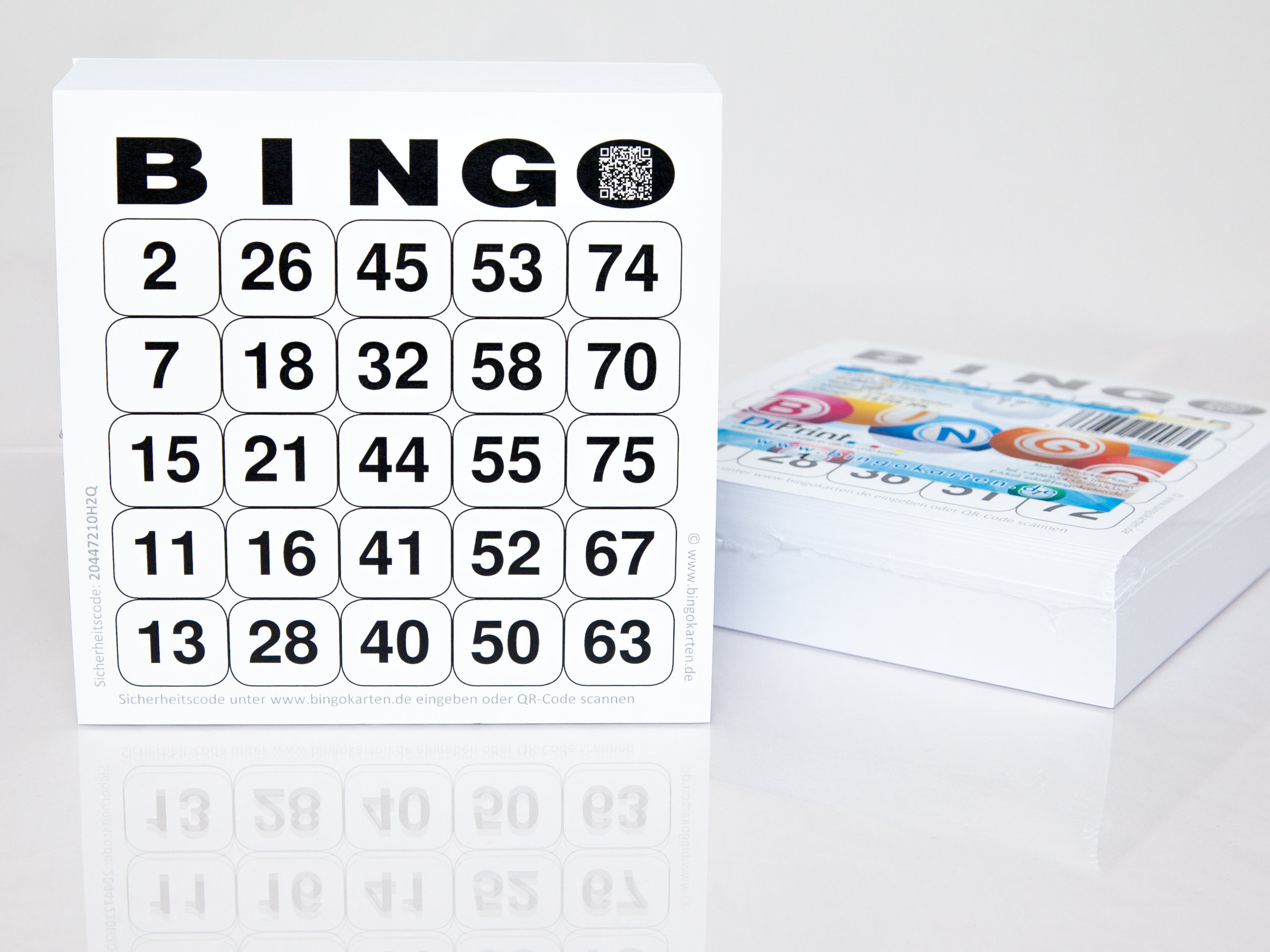 200 large printed Bingo cards for seniors system 25 from 75