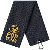 CybGene Pop Gifts Golf Towel, Pop on Father‘s Day, 15.8 x 23.6 inches Microfiber Golf Towel for Golf Bags, Pops Gifts