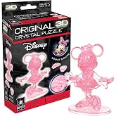 Original 3D Crystal Puzzle - Minnie Mouse | Disney Minnie Mouse Crystal 3D Puzzle, 39-Piece Brain Teaser, Collectible Display Model for Fans, Ages 12+