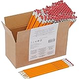 Amazon Basics Woodcased #2 Pencils, Pre-sharpened, HB Lead Bulk Box of 150, Yellow
