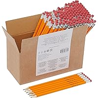 Amazon Basics Woodcased #2 Pencils, Pre-sharpened, HB Lead Bulk Box, 150 Count, Yellow