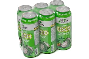 NutroGusto Pure Coconut Water – 6 x 490 ml