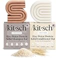 Kitsch Rice Water Solid Shampoo and Conditioner Set for Hair Growth – 2 pcs | Strengthening Hair Care Duo w/ Rice Protein & V