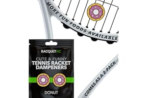 Racquet Inc Tennis Gifts - Tennis Racket Vibration Dampeners - Shock Absorbing, Reduces String Vibration for Better Control & Comfort - Universal Fit for All Racquets - 2 Pack