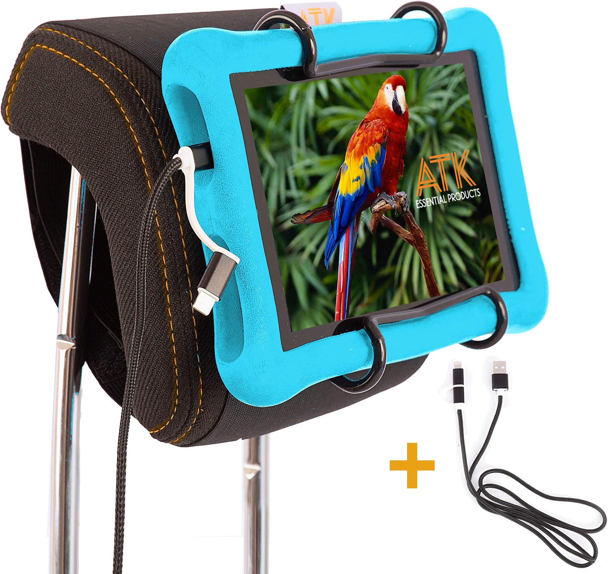 Baby 1st Car Headrest Tablet Mount - Holds Tablet for Kids - Ideal Tablet Holder for Car headrest - Holds All Kindle kids tablet Fire Models Including Kids Kindle fire hd10 & More