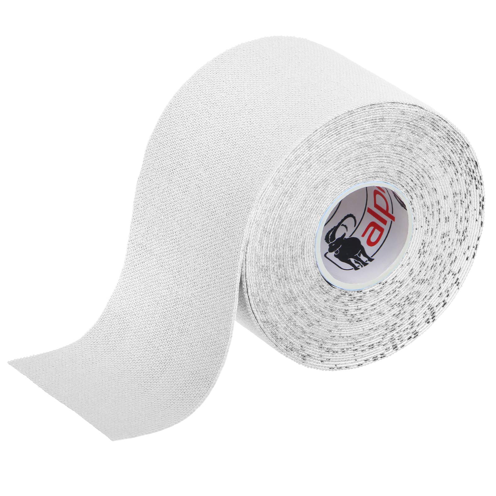 ALPIDEX Kinesiology Tape 1/3/ 6/12 Rolls Many Colors 5 m x 5 cm Application Examples E- Book Skin Friendly Muscle Support Elastic Strapping Tape, Colour:White, Quantity:1 roll