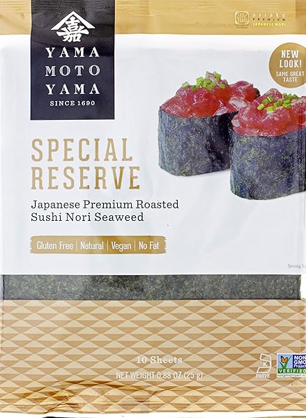 YAMAMOTOYAMA ARIAKE PREMIUM JAPANESE NORI ROASTED SEAWEED, 0.88 OUNCE BAG