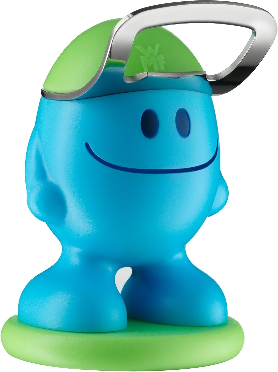 WMF Mc Bottle Flaschenöffner 9 cm, öffnet problemlos alle Kronkorken, Kapselheber, Kunststoff, blau