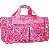 Rockland 19" Polyester Duffel Bag, Pink Bandana