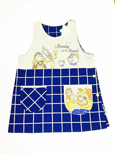 Amazon Co Jp 美女と野獣 ベル ポット夫人 エプロン ディズニープリンセス チップ ルミエール 保育士 女性用 レディース M L チェック ディズニー グッズ ホーム キッチン