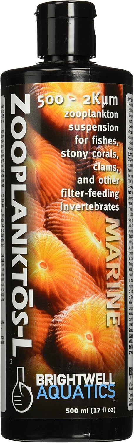 Brightwell Aquatics Zooplanktos L - Zooplankton Suspension for Fishes, Stony Corals, Clams, and Other Filter-Feeders