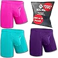 Real Men Bulge Enhancing Pouch Underwear for Men – 1, 3 and 6 Pack Set - Modal Boxer Briefs ABCD Pouch