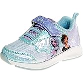 Disney Girls' Frozen Sneakers - Laceless Light-Up Running Shoes (Toddler/Little Girl)