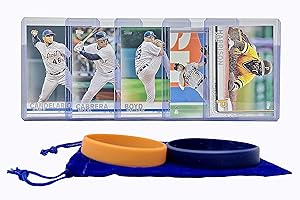 FRUZELG Detroit Tigers Baseball Cards: Miguel Cabrera, Jeimer Candelario, Victor Reyes, Niko Goodrum, Matthew Boyd ASSORTED Trading Card and Wristbands Bundle