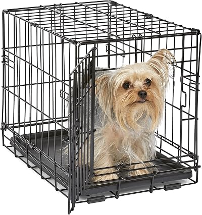 MidWest iCrate 46 cm Single Door Folding Dog Crate with Divider Panel