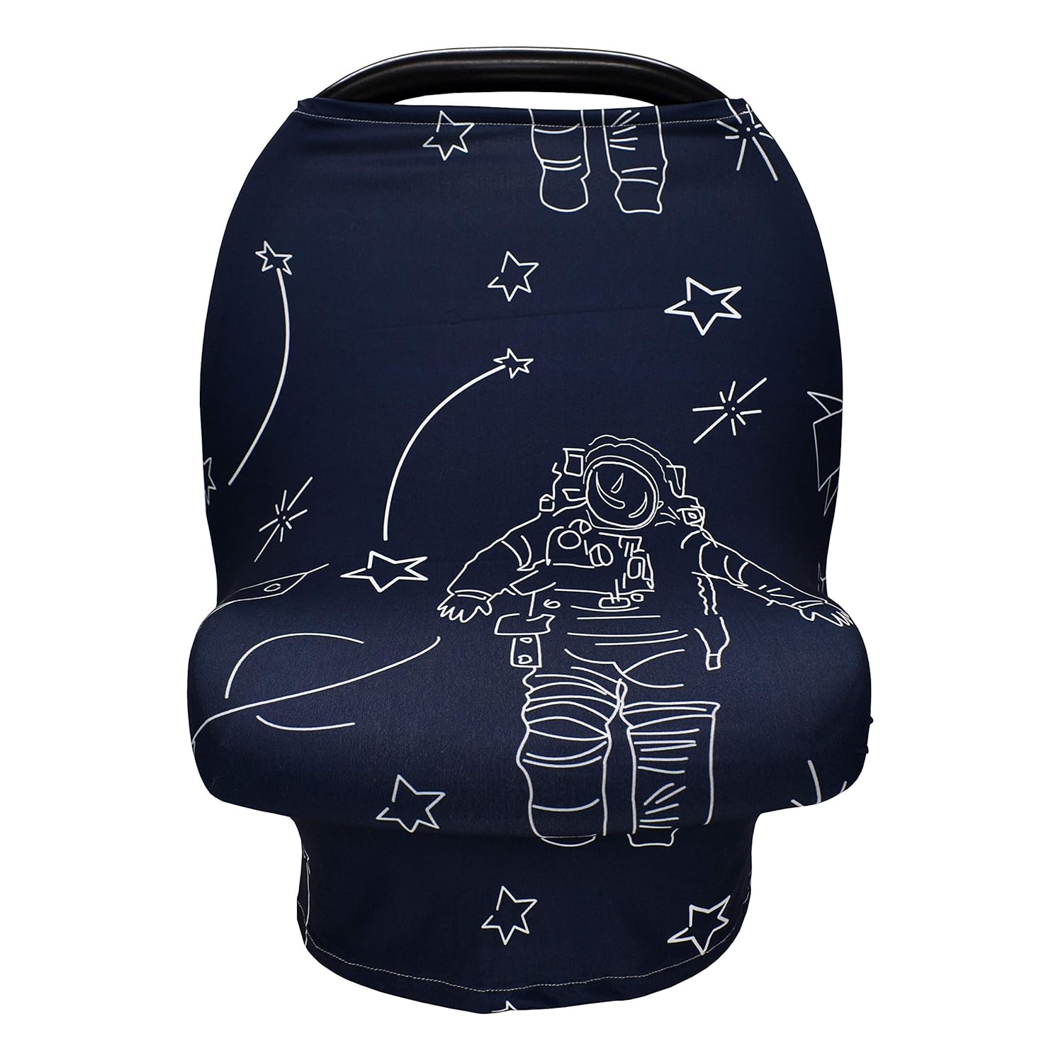 Nursing Cover Breastfeeding Scarf, Car Seat Covers for Babies Infant Carseat Canopy, Stretchy Soft Breathable Multi-Use Cover Ups for Stroller High Chair Shopping Cart, Baby Shower Gift for Boys Girls