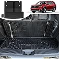 HOUCLEMIC Cargo Mat for Honda Pilot Accessories 2025 2024 2023, Trunk Mat with Backrest Mat and Left Storage Mat Cargo Liner for Trailsport TS EXL Touring Elite