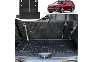 HOUCLEMIC Cargo Mat for Honda Pilot Accessories 2025 2024 2023, Trunk Mat with Backrest Mat and Left Storage Mat Cargo Liner for Trailsport TS EXL Touring Elite