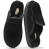 Project Cloud 100% Genuine Leather Brunch Slippers for Women - Fuzzy Clogs | Fluffly Slippers for Women Indoor &amp; Outdoor w/ Cozy Fur Lining &amp; Memory Foam - Mules for Women Comfortable Womens Slippers