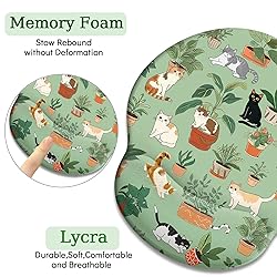 LIMKRIAN Cat Ergonomic Mouse Pad with Wrist