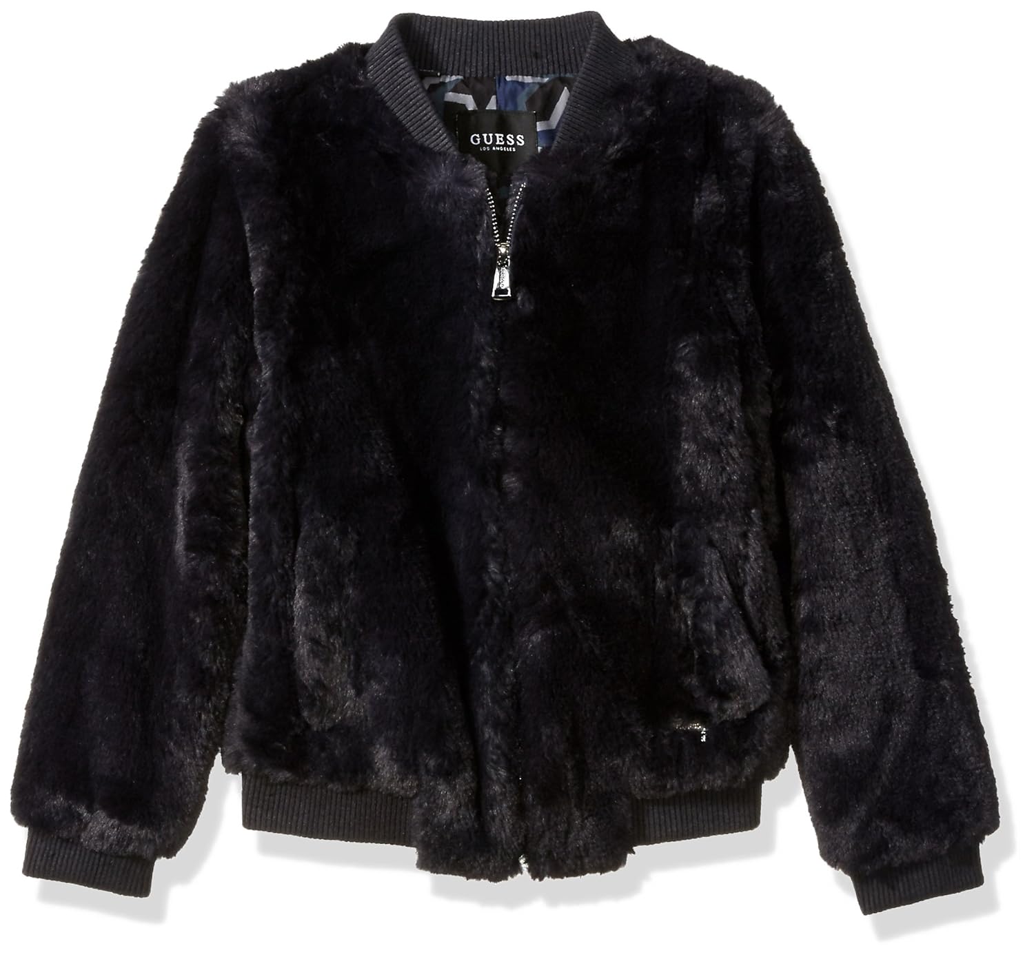 guess fur jacket mens