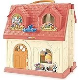 Fisher-Price Little People Toddler Toy Surprise & Sounds Home Musical Playhouse with Figures & Accessories for Pretend Play K