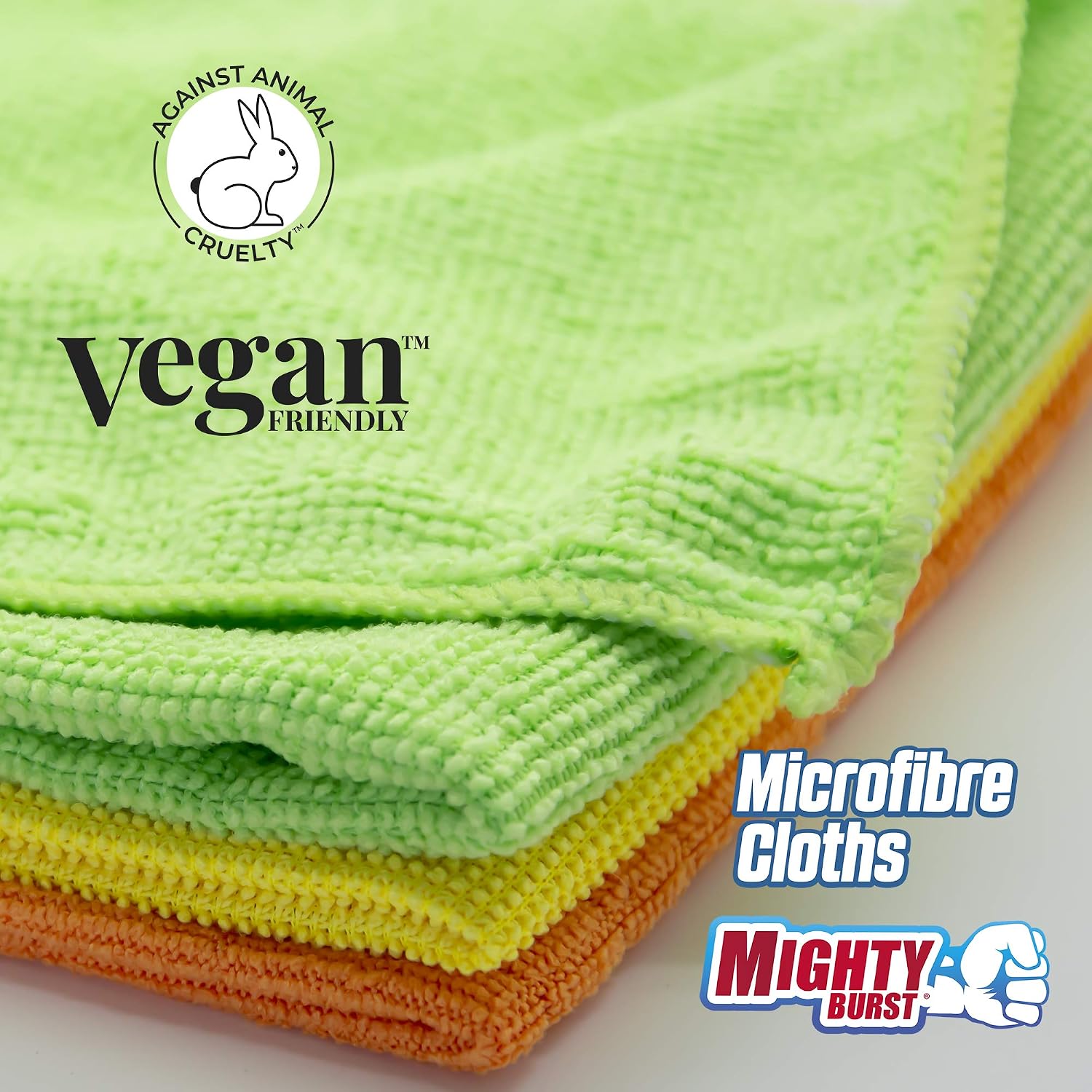Mighty Burst Microfibre Cleaning Cloth, 3 Pack, High-Performance Cloths, Machine Washable, Multi-Purpose for Kitchen Bathroom - Image 4