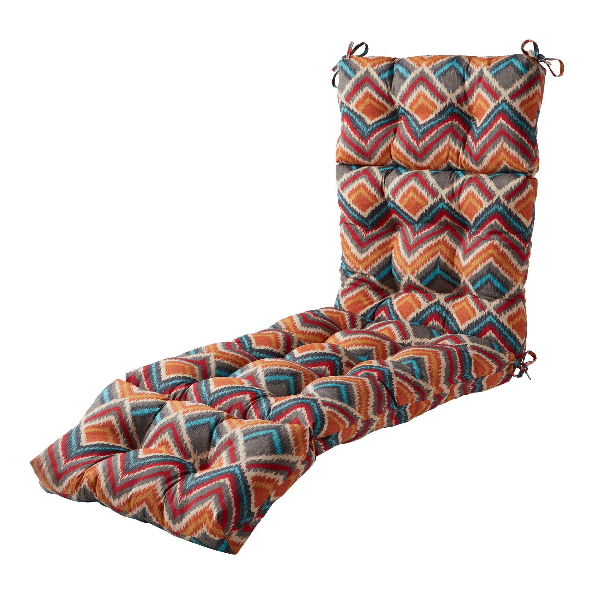 Greendale Home Fashions 72 x 22-inch Outdoor Chaise Lounge Cushion, 1 Count (Pack of 1), Aztec Image