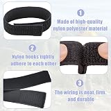 Bansusu 4Pcs Bicycle Clips Adjustable Cycling Trouser Clips Black view 2
