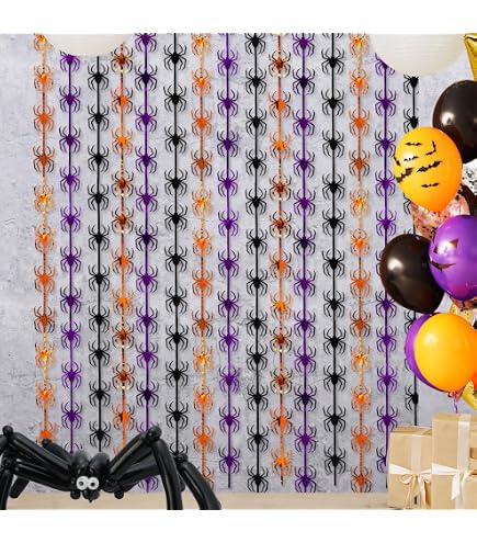 Menstarsi Fledermaus-Vorhänge Für Halloween – Im Dunkeln Leuchtend, 1x2 M, 2 Stück