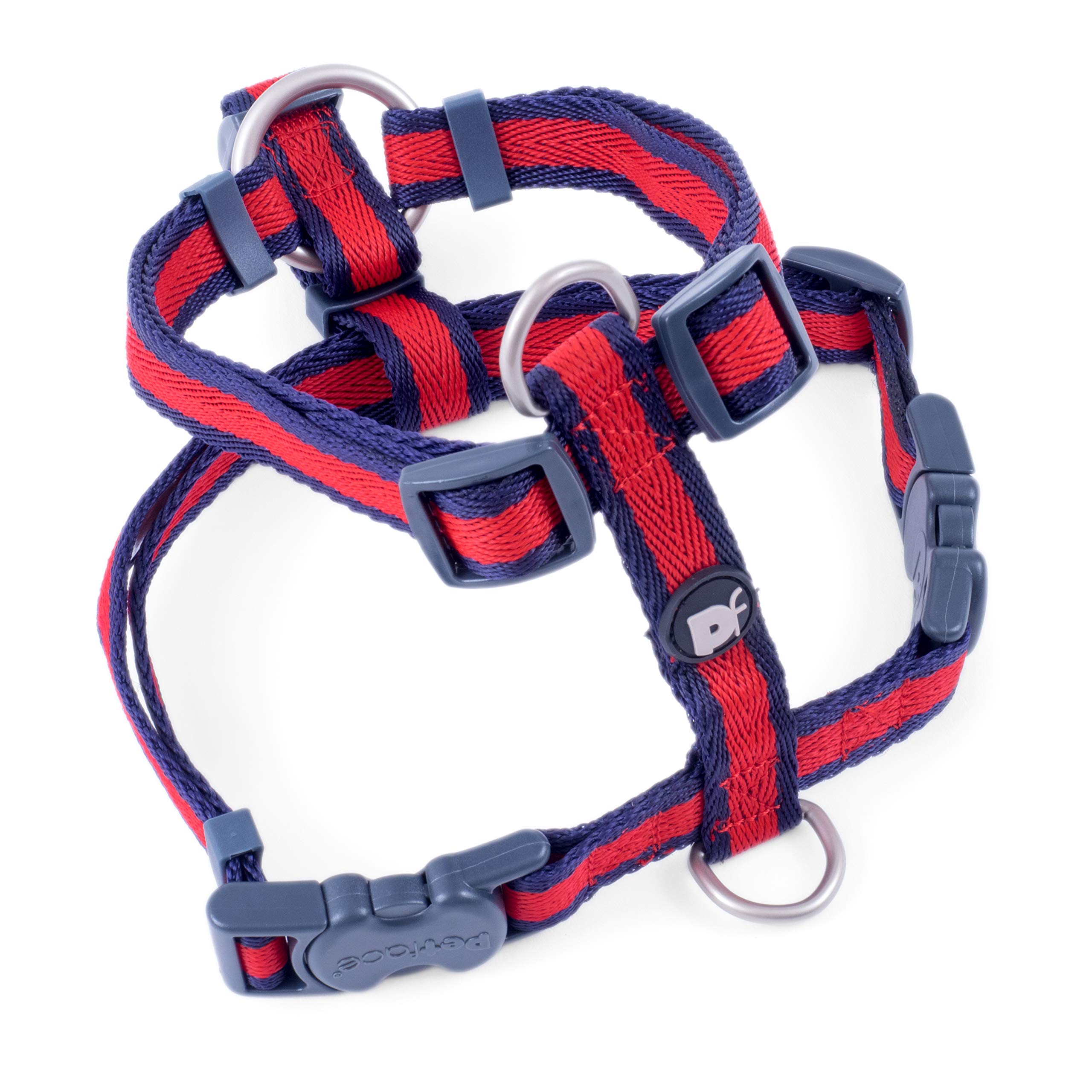 Petface Stripe Dog Harness, Scarlet, Medium, M