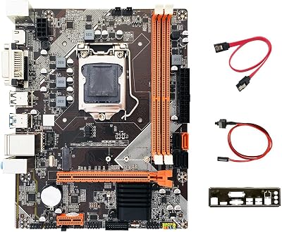 Lodokdre B75 Desktop Motherboard M.2 NVME LGA 1155 DDR3 for i3 i5 CPU Cable