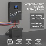 NOVOPAL 5500W Hybrid Inverter 48V DC to 230V AC MPPT 100A Off-Grid Power view 4