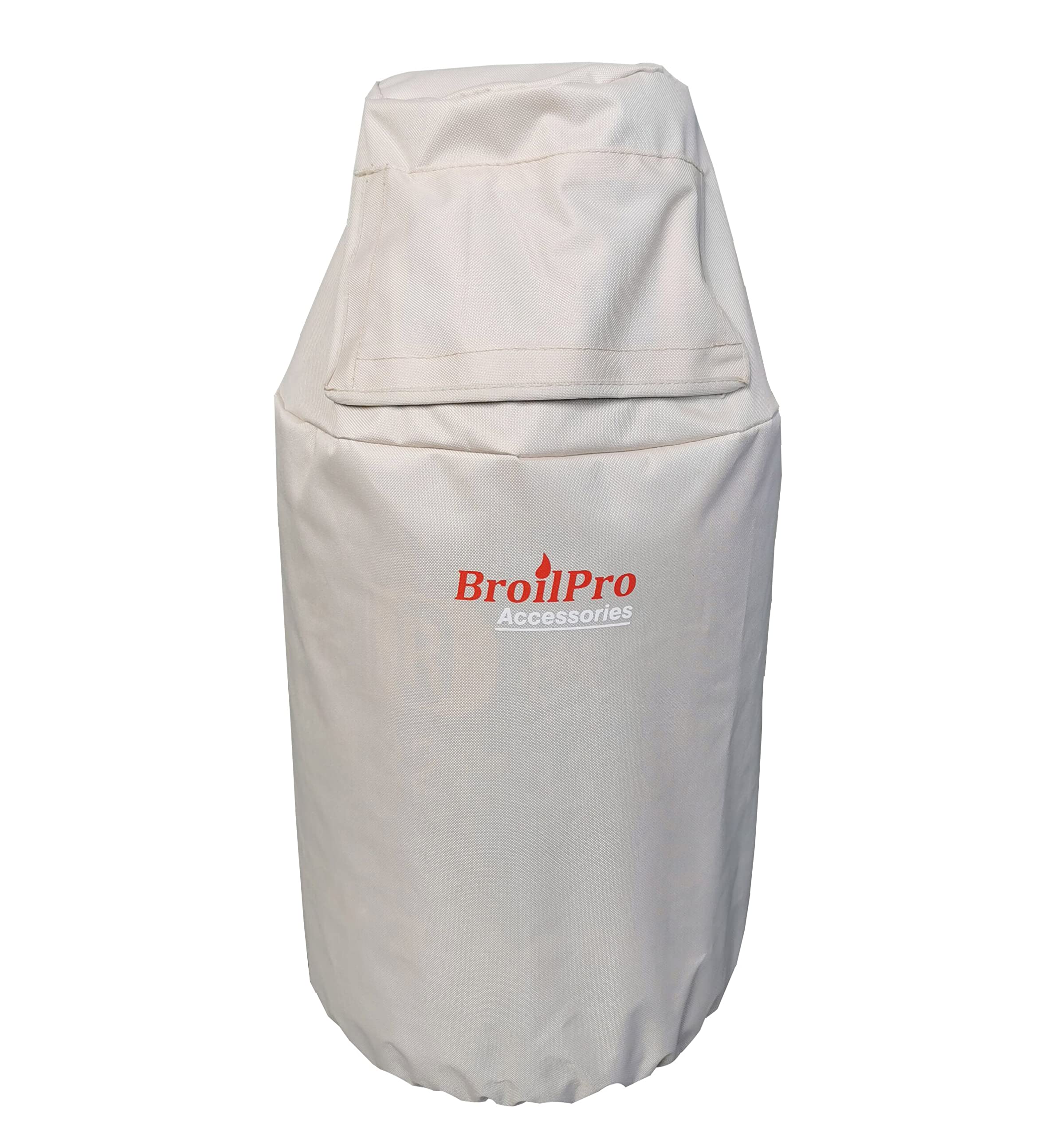 Photo 1 of BroilPro Accessories Propane Tank Cover Fits 30-Pound Steel Propane Cylinder Cover for RV Trailer, Beige