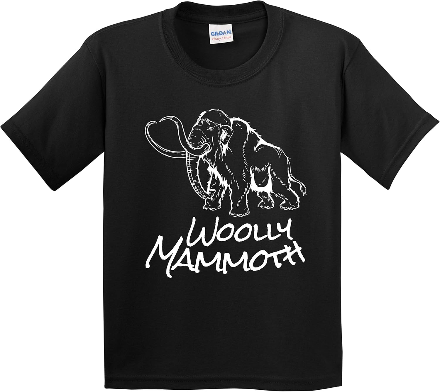 Woolly Mammoth Sketch Cool Prehistoric Animal Kids TShirt