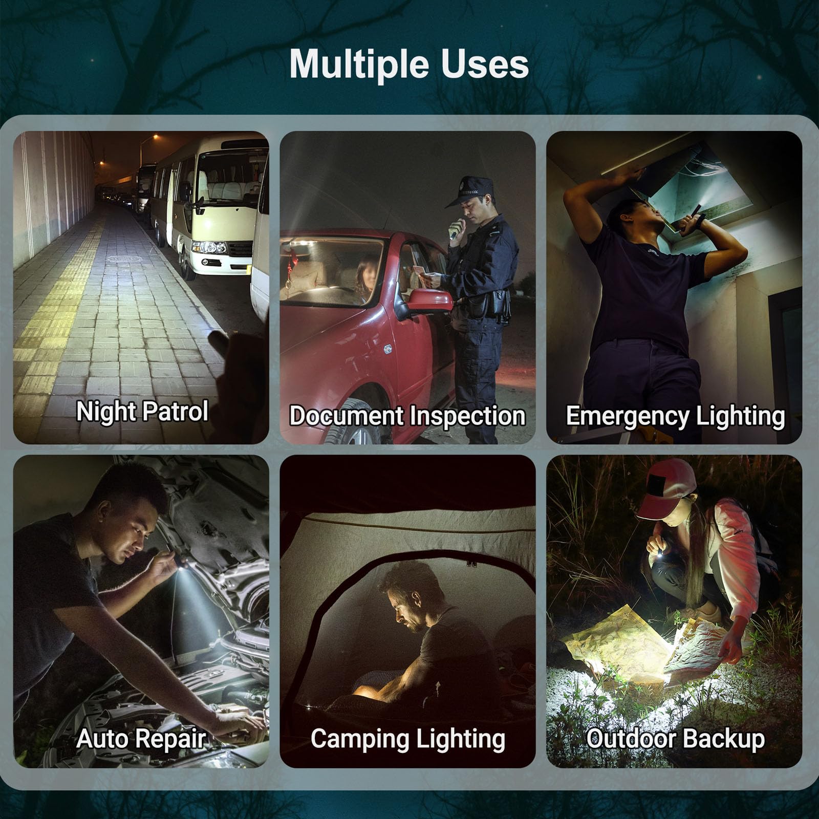 NEXTORCH K30 Pen Light, 850 Lumen Rechargeable Pocket Flashlight for Outdoor Use, Night Patrol, Vehicle Overhaul, ID Check, Power Outage Lighting, Camping Lighting, Professional Gift