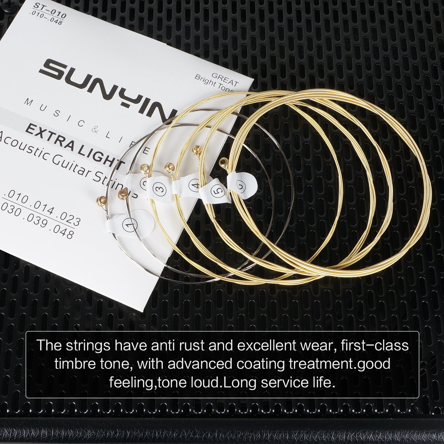 Instrumentos de cuerda clavijas de puente púas y recipiente para púas