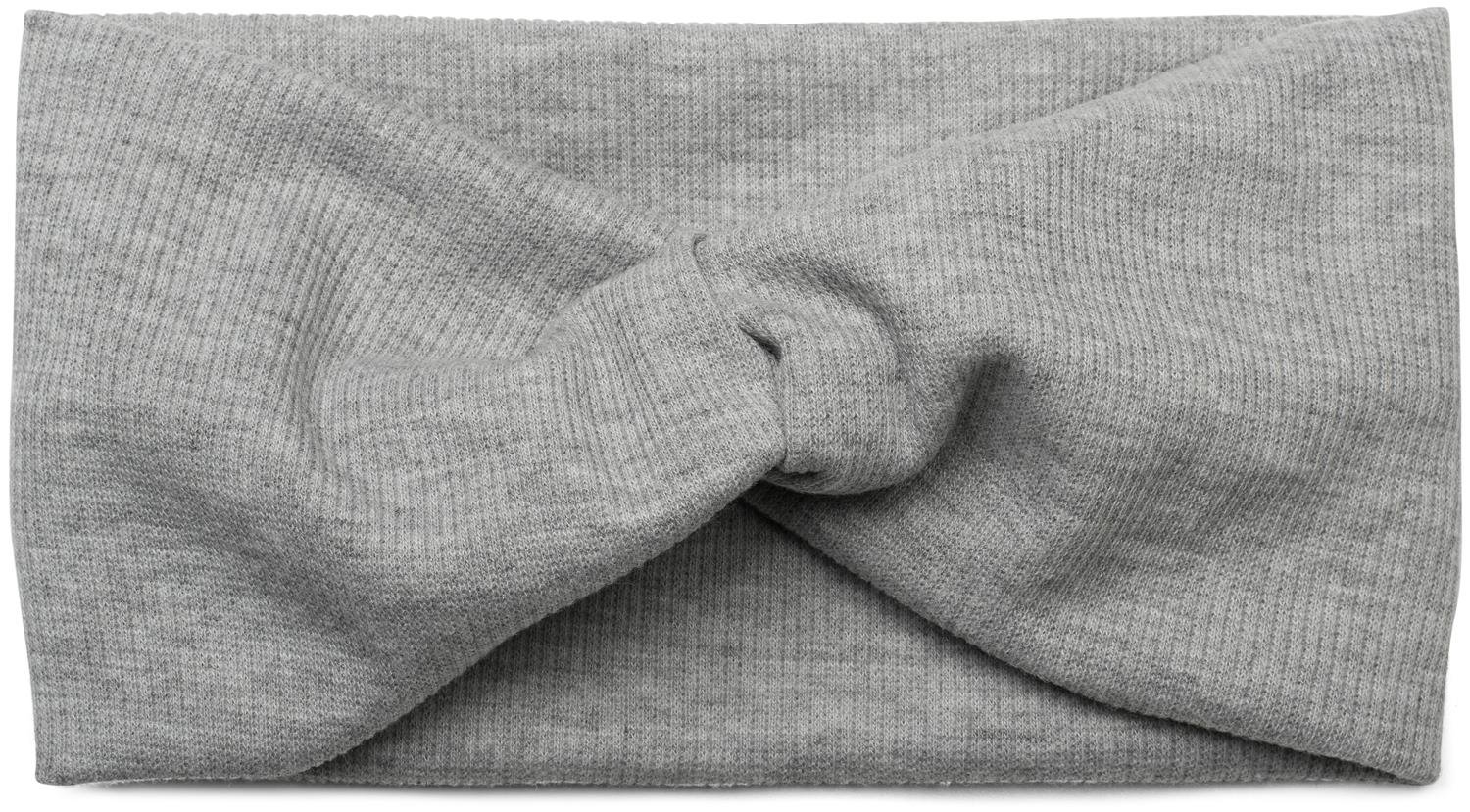 styleBREAKER hairband in a fine rib look with bow, headband, ladies, 04026009, Colour:Light-Grey