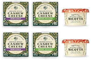 TREELINE TREENUT CHEESE Treeline Cheese - Vegan Cheese Assortment - Herb Garlic, Scallion, Ricotta