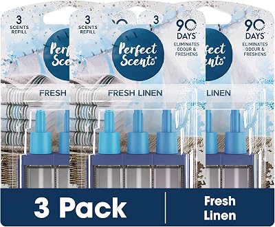 Perfect Scents Fresh Linen Air Freshener Refill 20ml 3 Pack Compatible 3volution