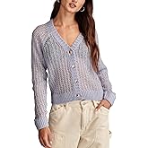Lucky Brand Womens Half Stitch Cardi