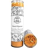 Road Opener Scented 7 Day Soy Herbal Spell Candle (Fixed) | Love, Money Drawing, Prosperity, Manifestation & Success | Wiccan, Pagan, Hoodoo, Magick Intentions, Rituals & Spells