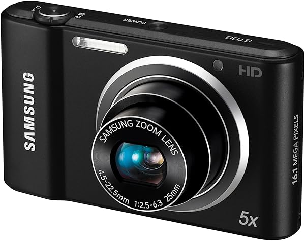 Samsung ST66 Compact Digital Camera   Black 16 1MP 5x Optical Zoom 2 7 inch LCD