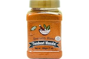 DESI KITCHEN AUTHENTIC INDIAN PRODUCTS Desi Kitchen Speciality Blend Tandoori Masala 7oz (200g) Salt Free | NON-GMO | No Artificial Colors