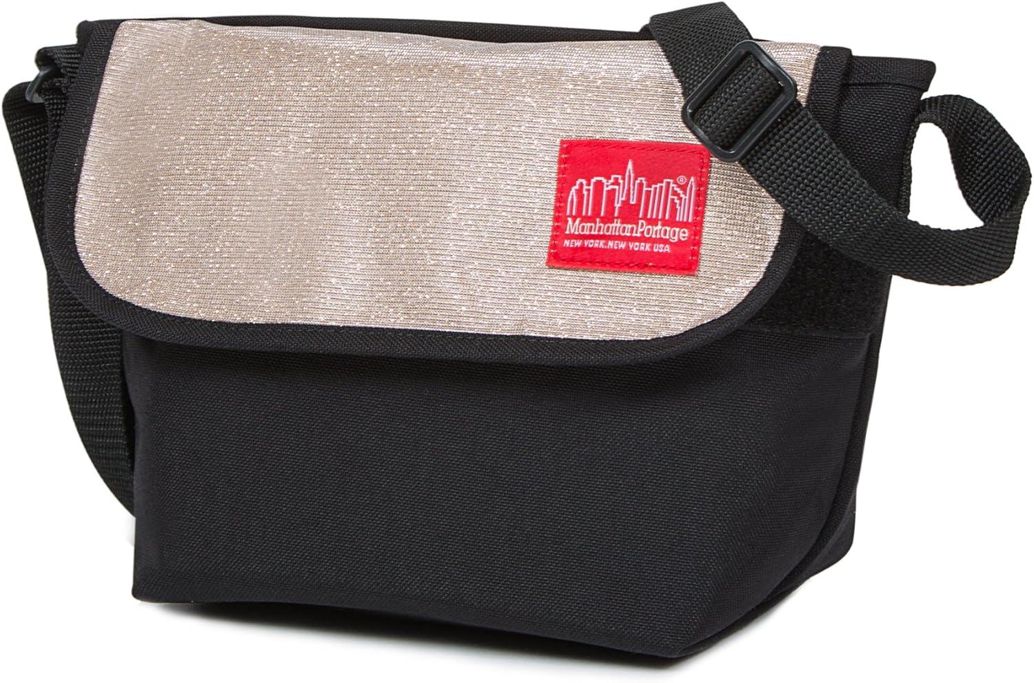 Manhattan Portage Midnight Mini NY Messenger Bag (One Size, Champagne