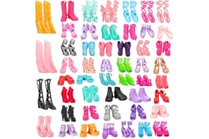 Barwa 50 Pairs Shoes Different High Heel Boots Accessories Shoes for 11.5 inch Girl Doll
