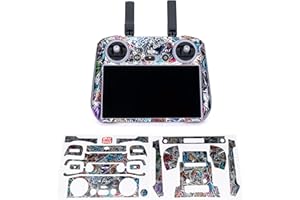 WRAPGRADE Skin Stickers Compatible with DJI RC 2 (Metal Sticker Bomb)