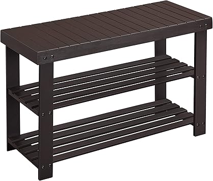 bamboo shoe storage bench