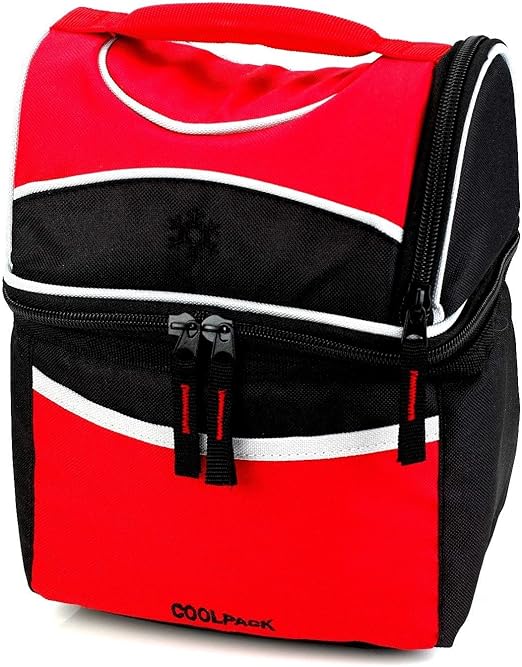 dual compartment insulated lunch bag