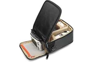 SVATIN Camera Sling Bag,Dual Opening Anti-Shock Crossbody Lens Cube Case,Small Digital DSLR SLR Mirrorless Cameras Accessorie